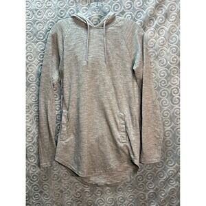 PacSun Los Angeles Longer Fit Gray Hoodie Pullover Raglan Sleeve Small S